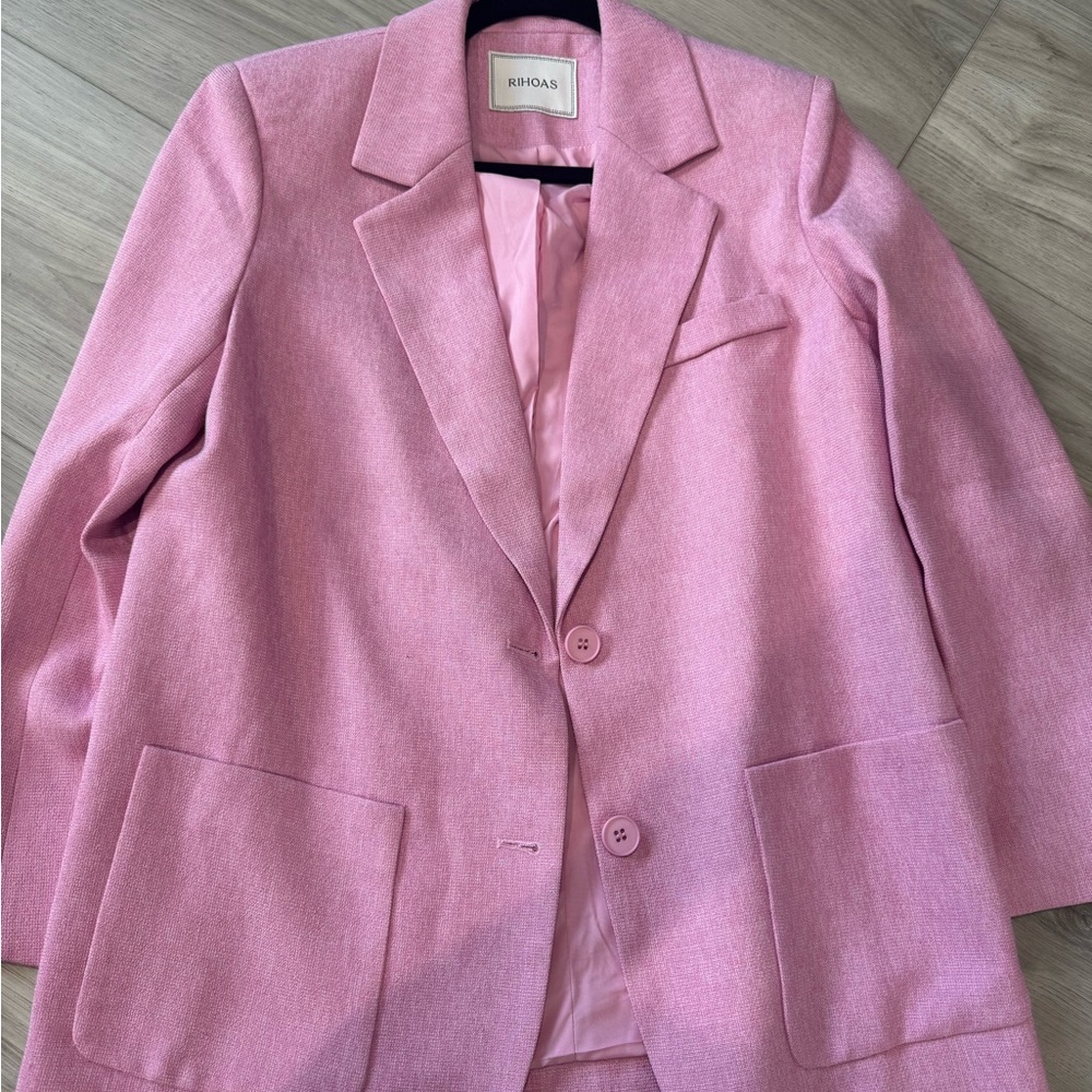 RIHOAS Soft Pink Women's Blazer